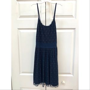 Hollister Navy Polka Dot & Tool Dress XS